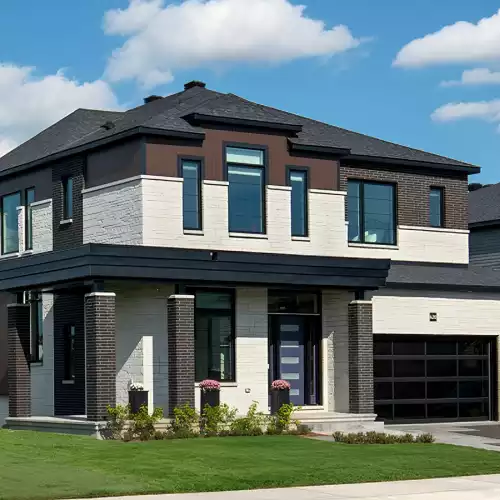 sunset in the suburbs